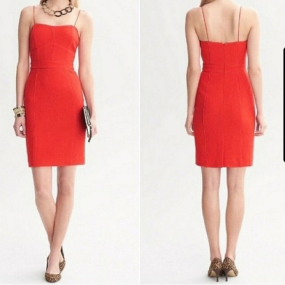 Banana Republic Wool blend red dress - Picture 2 of 2